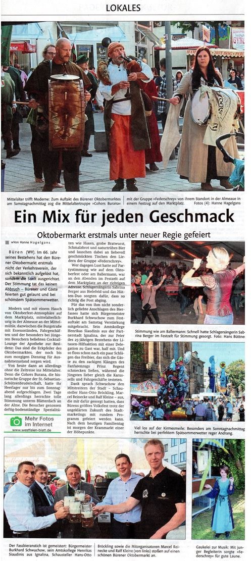 Oktobermarkt Büren 2016